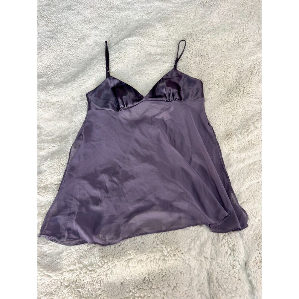 Vintage Victoria’s Secret Purple Satin Cami Top Fairycore90s Y2K
